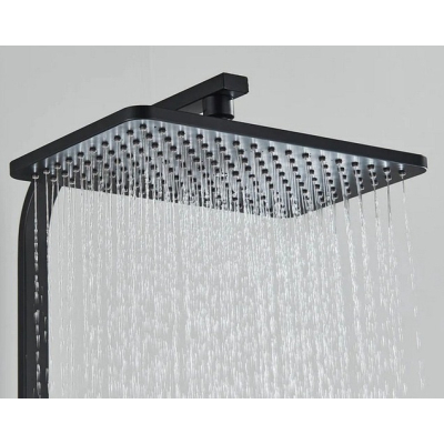 Set coloana de dus PREMIUM cu design elegant in NEGRU si AURIU