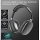 Casti audio P9 Pro Max compatibile cu IOS/Android Wireless sunet 3D difuzor HiFi NEGRU