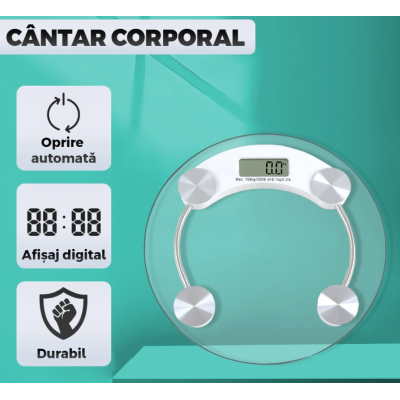 Cantar electronic corporal 2003 rotund afisaj digital precizie ridicata capacitate de 150 kg