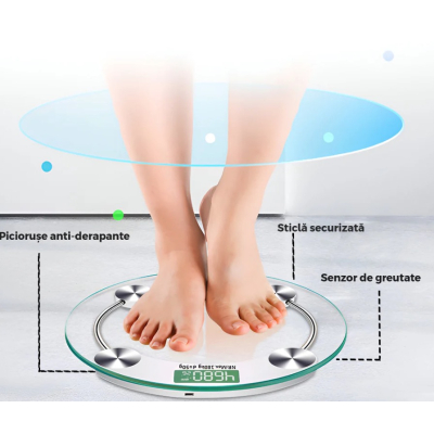Cantar electronic corporal 2003 rotund afisaj digital precizie ridicata capacitate de 150 kg