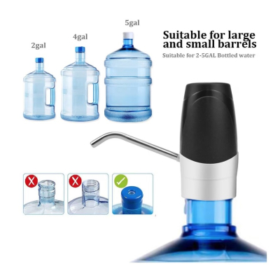 Pompa pentru sticle de apa USB reincarcabila portabila 2 pana la 5 galoane