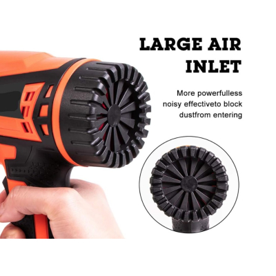 Pistol electric cu aer cald 220V de 2500W cu 2 tipuri de temperatura reglabila