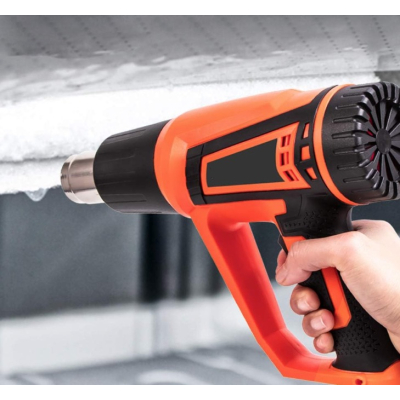 Pistol electric cu aer cald 220V de 2500W cu 2 tipuri de temperatura reglabila