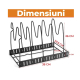 Suport organizator metalic pentru oale si tigai cu 5 rafturi