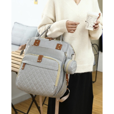 Rucsac multifunctional pentru Scutece Bebelusi atasabil pe manerul caruciorului ROZ