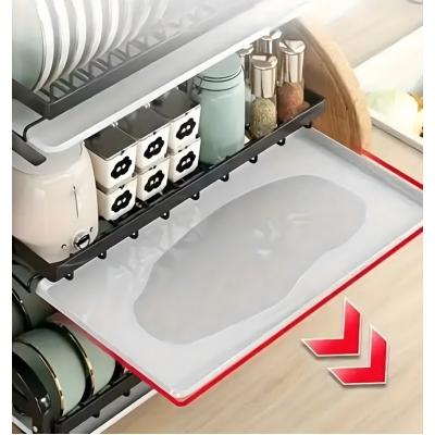 Scurgator vase pliabil pe 3 nivele uscator farfurii suport din Inox