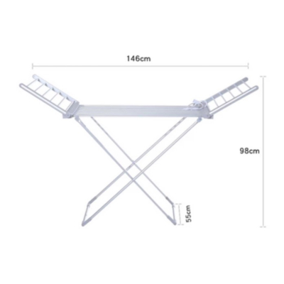 Uscator de rufe electric suprafata 12m inaltime ajustabila aluminiu inoxidabil pliabil 230W
