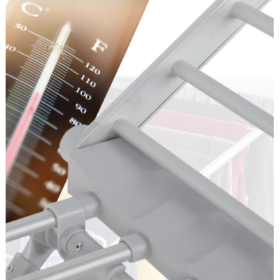 Uscator de rufe electric suprafata 12m inaltime ajustabila aluminiu inoxidabil pliabil 230W