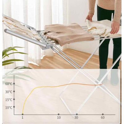 Uscator de rufe electric suprafata 12m inaltime ajustabila aluminiu inoxidabil pliabil 230W