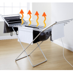 Uscator de rufe electric suprafata 12m inaltime ajustabila aluminiu inoxidabil pliabil 230W