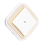 Lampa de noapte LED A92 pliabila incarcare wireless 25W alba 138x138mm