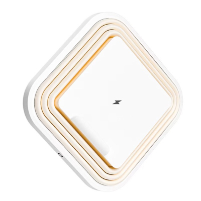 Lampa de noapte LED A92 pliabila incarcare wireless 25W alba 138x138mm