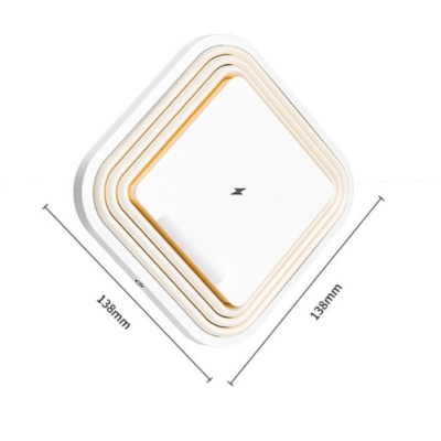 Lampa de noapte LED A92 pliabila incarcare wireless 25W alba 138x138mm