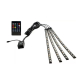 Lumini ambientale auto Q CD59 Kit interior LED RGB cu telecomanda Model 12 Led
