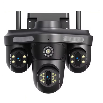 Camera de supraveghere 16MP cu 4 LENTILE senzor miscare alarma si alerte telefon