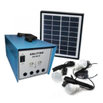 Kit Solar GD 8018 Avansat cu 3 becuri lanterna multifunctionala