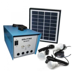 Kit Solar GD 8018 Avansat cu 3 becuri lanterna multifunctionala