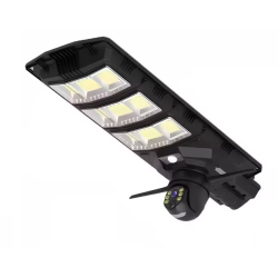 Lampa solara stradala 300W cu camera de supraveghere integrata si telecomanda negru