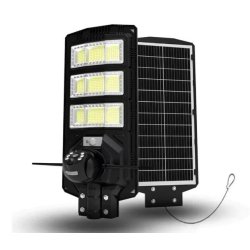 Lampa solara stradala 300W cu camera de supraveghere integrata si telecomanda negru