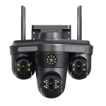 Camera de supraveghere 16MP cu 4 LENTILE senzor miscare alarma si alerte telefon