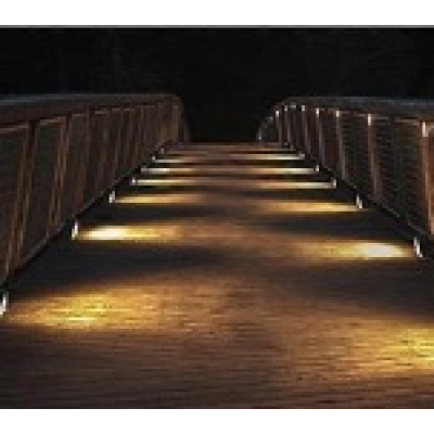 Lampa solara cu 3 LED puternice pentru trepte