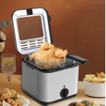 Friteuza Sonymax Putere 2000W Inox Fereastra vizionare Capacitate 2.5 Litri