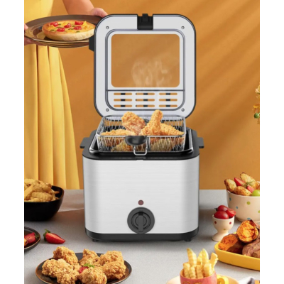 Friteuza Sonymax Putere 2000W Inox Fereastra vizionare Capacitate 2.5 Litri