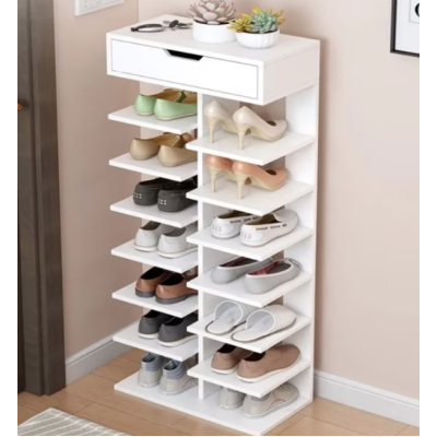 UB Pantofar lemn dublu cu 7 etaje elegant si versatil 100 x 40 x 22cm