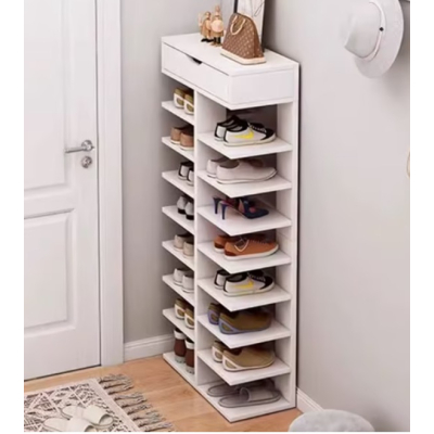 UB Pantofar lemn dublu cu 7 etaje elegant si versatil 100 x 40 x 22cm