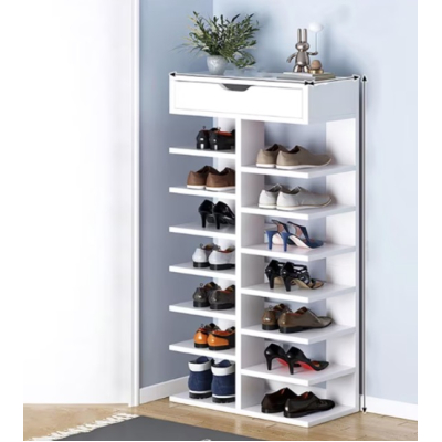 UB Pantofar lemn dublu cu 7 etaje elegant si versatil 100 x 40 x 22cm