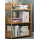 Biblioteca sufragerie raft carti din lemn de bambus 3 Rafturi 60 x 25 x 78cm