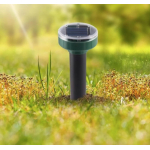 Set 2 aparate cu ultrasunete solare ROTUNDE pentru alungarea cartitelor si rozatoarelor