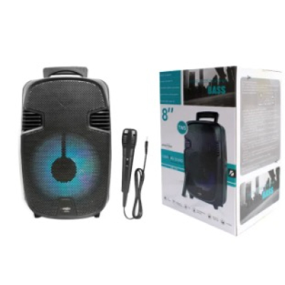 Boxa Bluetooth wireless portabila reincarcabila GTS 1248 de 8 inci cu maner extra bass