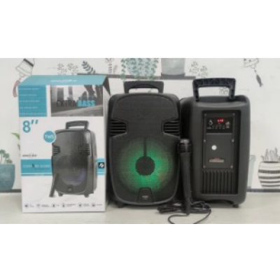 Boxa Bluetooth wireless portabila reincarcabila GTS 1248 de 8 inci cu maner extra bass