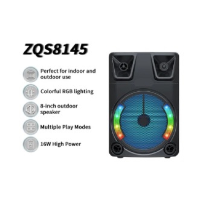 Boxa portabila Bluetooth ZQS8145 Wireless de 16W 8 inch 1200mAh cu microfon