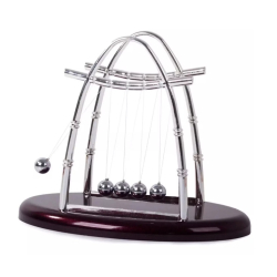 Decoratiune Pendulul lui Newton pentru birou cu 5 bile Design Elegant si Durabil 18 cm