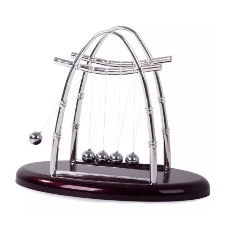 Decoratiune Pendulul lui Newton pentru birou cu 5 bile Design Elegant si Durabil 18 cm