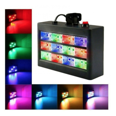 Stroboscop disco cu jocuri de lumini Strobe 12 LED