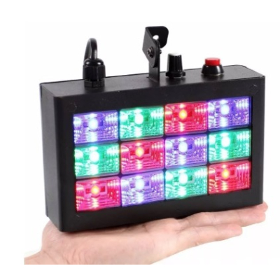 Stroboscop disco cu jocuri de lumini Strobe 12 LED