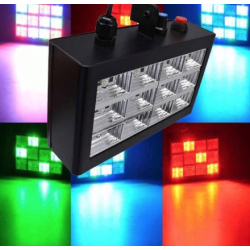 Stroboscop disco cu jocuri de lumini Strobe 12 LED