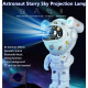Proiector LED in forma de astronaut cu sunete si lumini stickere autoadezive conexiune Bluetooth