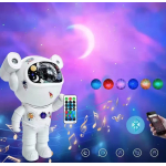 Proiector LED in forma de astronaut cu sunete si lumini stickere autoadezive conexiune Bluetooth