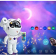Proiector LED in forma de astronaut cu sunete si lumini stickere autoadezive conexiune Bluetooth