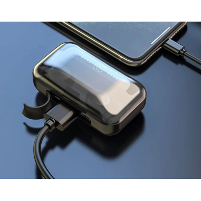 Casti Bluetooth Wireless profesionale cu afisaj digital TWS BTH F9 5