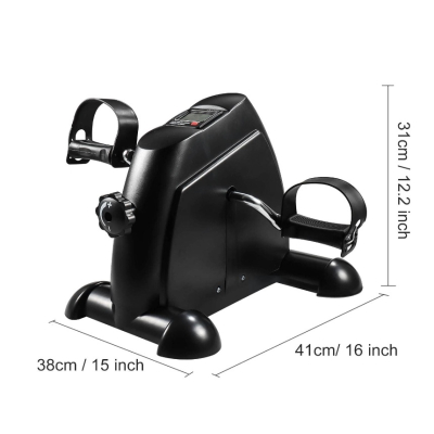 Mini Bicicleta de exercitii Mini Bike antrenor pentru brate si picioare neagra 120 kg