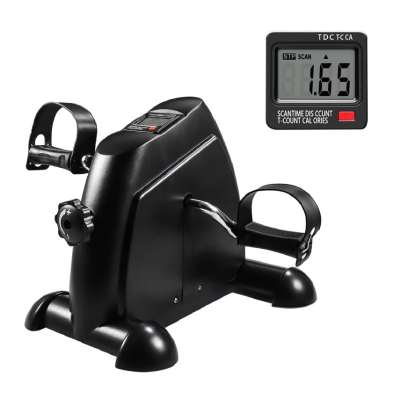 Mini Bicicleta de exercitii Mini Bike antrenor pentru brate si picioare neagra 120 kg