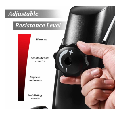 Mini Bicicleta de exercitii Mini Bike antrenor pentru brate si picioare neagra 120 kg