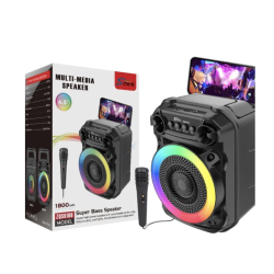 Boxa portabila bluetooth ZQS 6166 cu led RGB si maner transport