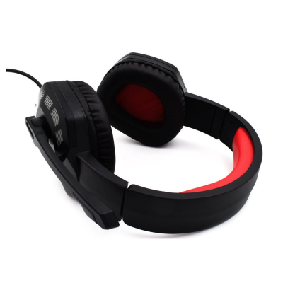 Casti gaming Q E6 Over Ear cu iluminare RGB negre