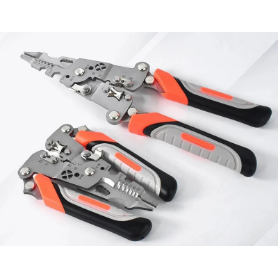 Cleste multifunctional 3 in 1 pentru dezizolat taiat si sertizat cabluri maner ergonomic